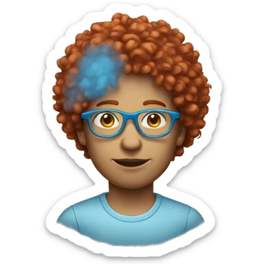:person-with-red-curly-hair-pale and blue glasses sticker