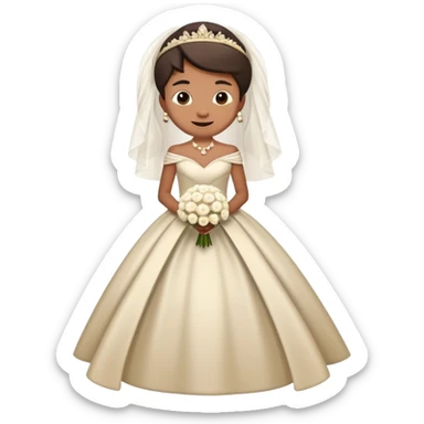 Person in fancy outfit with mischievous grin sneaking into a wedding ceremony sticker