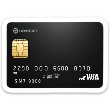 credit card black sticker