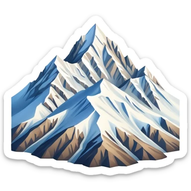 Caucasus mountains representing Dagestan sticker