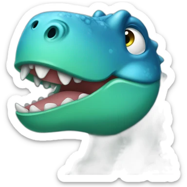 Sad Crying dinosaur  sticker