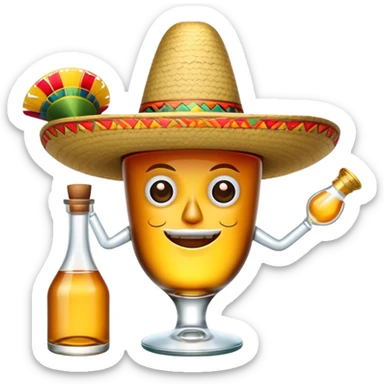 dancing tequila bottle sticker