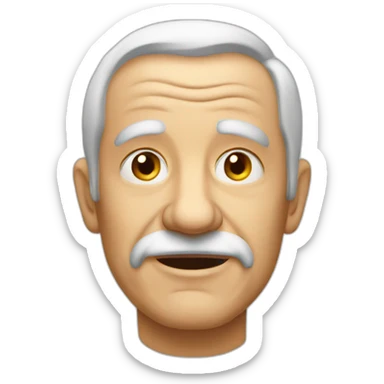 old man from Belgium sticker