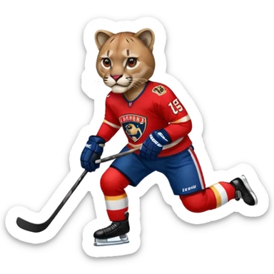 Florida panthers hockey sticker