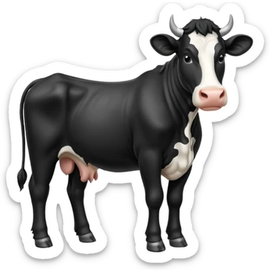 pantomime freisan cow sticker