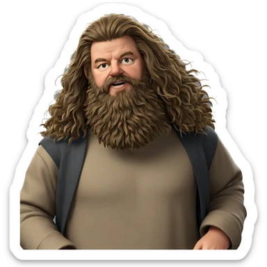 casual portrait of a man sticker