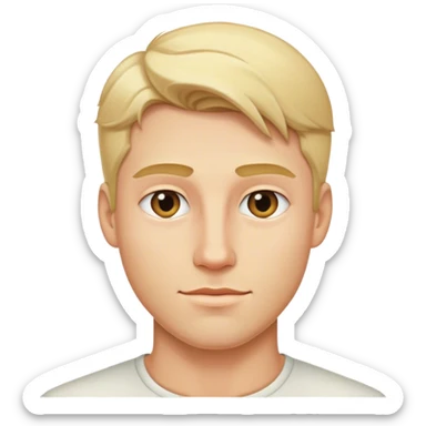 handsome man with blond   sticker