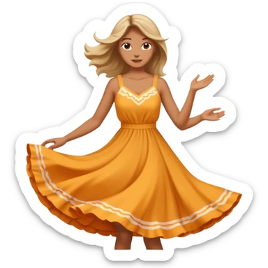 woman in spining sticker