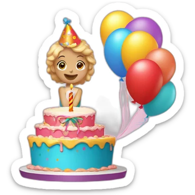 Birthday wishes  sticker