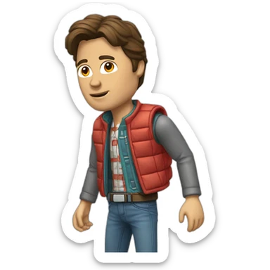 marty mcfly sticker