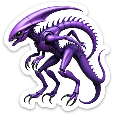 Abstract Venom-Xenomorph-Genesect-Lunala-ET-hybrid-fantasy-creature sticker