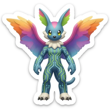 Animal-Fakémon-Pokémon-Digimon-hybrid-fusion-creature  sticker