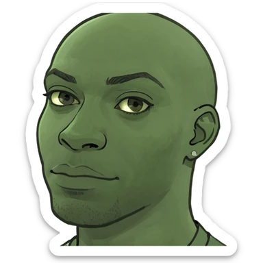 Gay black man sticker