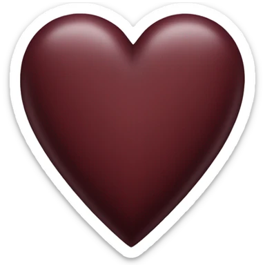 Maroon Heart sticker