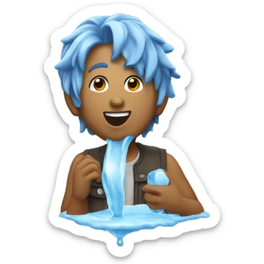 water fountained in theme song of friends sticker