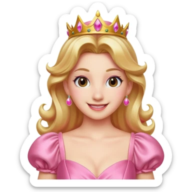 Princess peach sticker