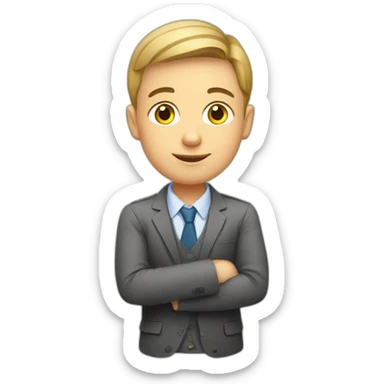 A smart, attentive Ukrainian student sticker