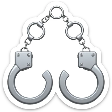 Handcuffs breaking sticker