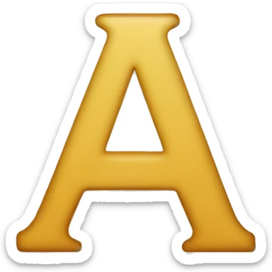 A Letter A sticker