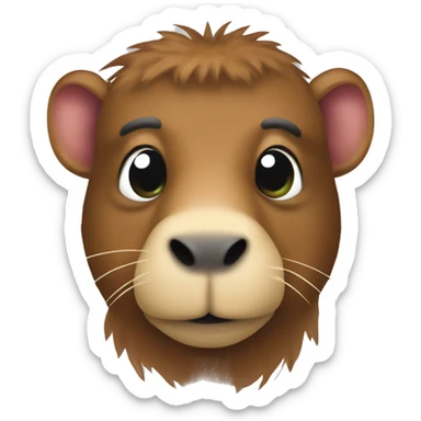 capibara con letrero que diga I’m outsourcing  sticker