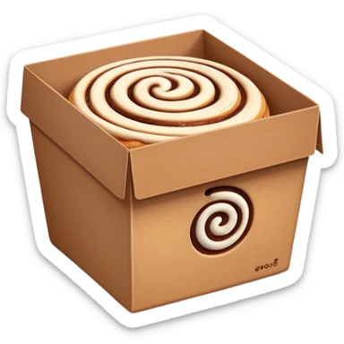 cinnabon box  sticker