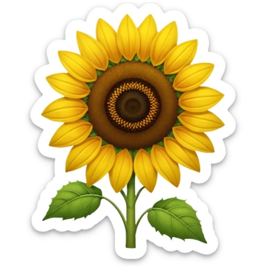 A sunflower emoji sticker