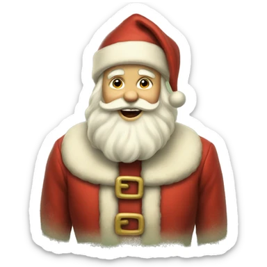 Vintage Santa sticker