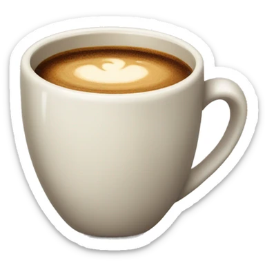 neutral cup of coffee sticker