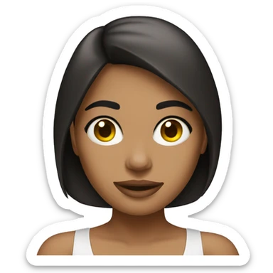 brunette nightclub girl sticker