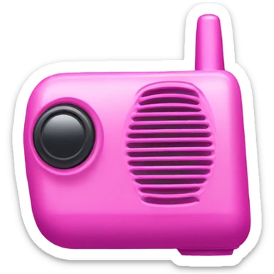 all-pink walkie talkie sticker