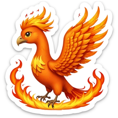 Fire ang Phoenix sticker