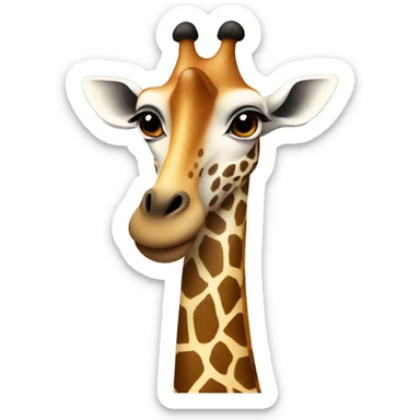 Jirafa con beso  sticker