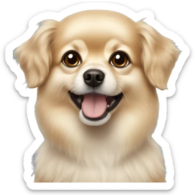 Pomeranian poodle chihuahua mix sticker