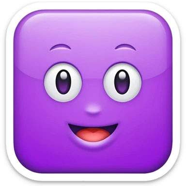 A purple management sticker sticker