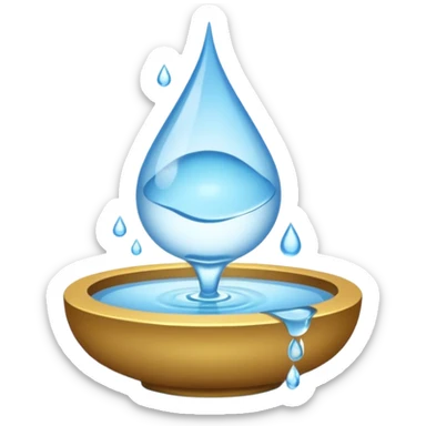 water pouring in a buddhist way sticker