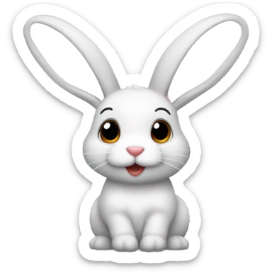 Quiero un conejo enamorado  sticker