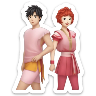 Jimin and Kumiko sticker
