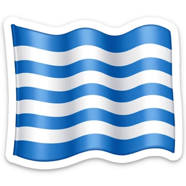 Bavarian flag waving sticker