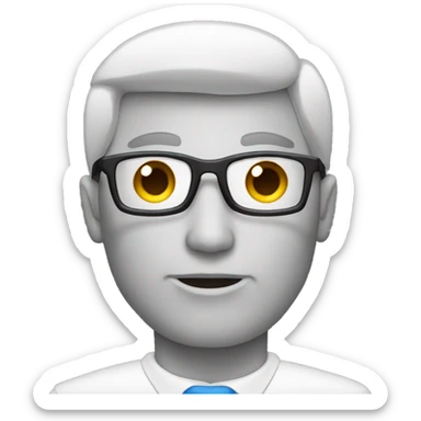 man moderator icon sticker