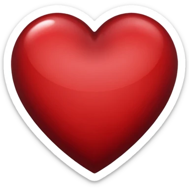 Black fade into dark red at the end heart sticker