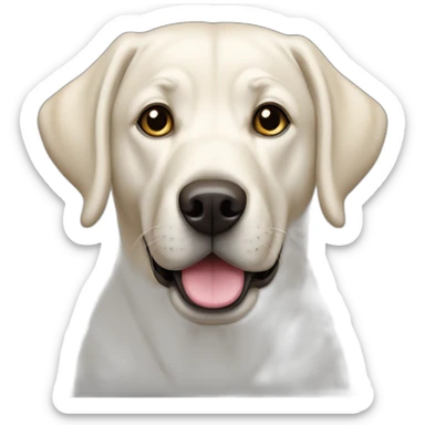 Un labrador blanc sticker