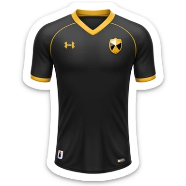 maillot football uni noir sans détails sticker
