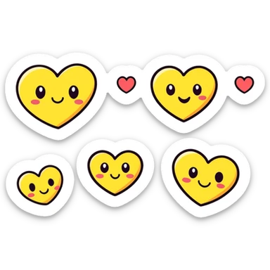 heart emojis sticker