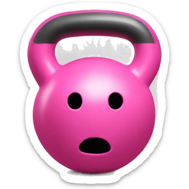 Kettlebell pink without face sticker