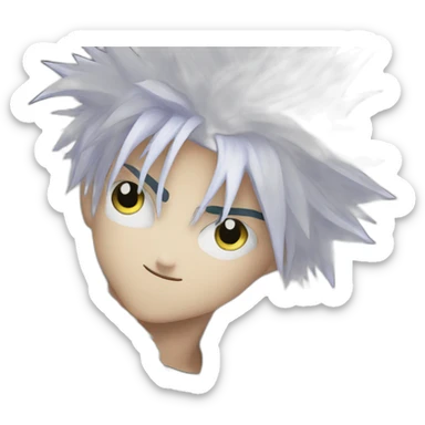 Killua hunterxhunter sticker