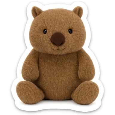 wombat jellycat plushie sticker