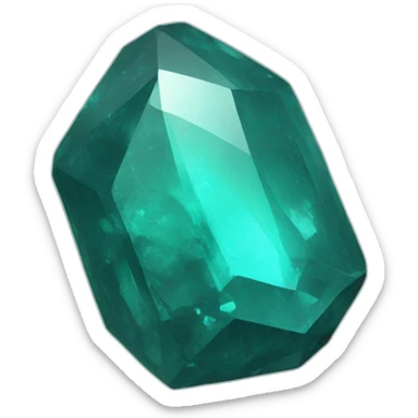 teal quartz sticker