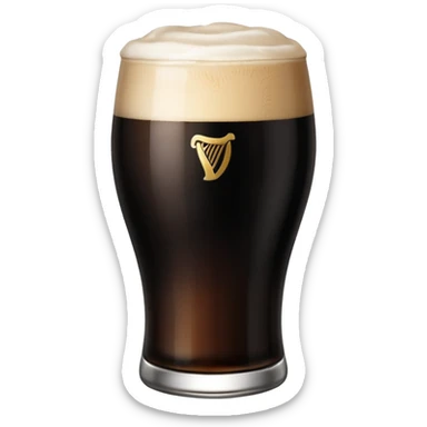 Guiness pint sticker