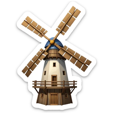 Windmill sticker