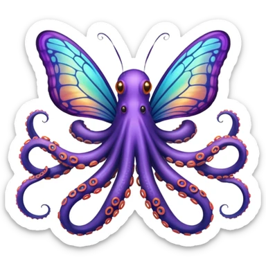 🦋+🐙? sticker